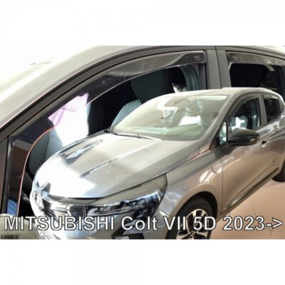 VL Garage - ΑΝΕΜΟΘΡΑΥΣΤΕΣ ΓΙΑ MITSUBISHI COLT 5D 2023+ ΣΕΤ ΑΥΤΟΚΙΝΗΤΟΥ ΑΠΟ ΕΥΚΑΜΠΤΟ ΦΙΜΕ ΠΛΑΣΤΙΚΟ HEKO - 2 ΤΕΜ - VL-23381