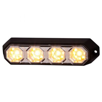 VL Garage - ΦΩΣ ΠΡΟΕΙΔΟΠΟΙΗΣΗΣ 12/24V HOR78 6W 4LED 143x35mm ΠΟΡΤΟΚΑΛΙ - VL-LDO2258