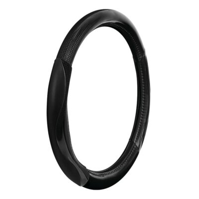 VL Garage - ΚΑΛΥΜΜΑ ΤΙΜΟΝΙΟΥ SILVERSTONE (M) 37/39cm ΔΕΡΜΑΤΙΝΗ ΜΑΥΡΟ ΑΟΣΜΟ ECO-FRIENDLY - VL-32943