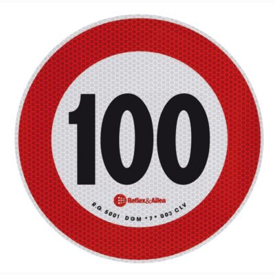 VL Garage - ΣΗΜΑ ΤΑΧΥΤΗΤΑΣ ΧΙΛΙΟΜΕΤΡΩΝ 100km/h ΑΥΤΟΚΟΛΛΗΤΟ - VL-98444