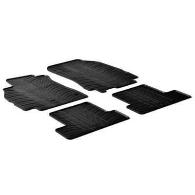 VL Garage - ΜΑΡΚΕ ΠΑΤΑΚΙΑ ΣΕ ΣΚΑΦΗ ΛΑΣΤΙΧΟ ΓΙΑ RENAULT MEGANE III 10/2008-2016 SUMISURA ΣΕ ΜΑΥΡΟ ΧΡΩΜΑ ME ΚΟΥΜΠΩΜΑΤΑ LAMPA - 4 ΤΕΜ. - VL-24305