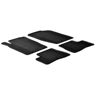 VL Garage - ΜΑΡΚΕ ΠΑΤΑΚΙΑ ΣΕ ΣΚΑΦΗ ΛΑΣΤΙΧΟ ΓΙΑ PEUGEOT 206 09/1998-2009 / 206 PLUS 03/2009-2013 / 206 SW 09/1998-2009 SUMISURA ΣΕ ΜΑΥΡΟ ΧΡΩΜΑ ME ΚΟΥΜΠΩΜΑΤΑ LAMPA - 4 ΤΕΜ. - VL-24355