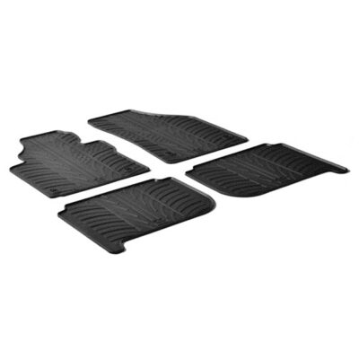 VL Garage - ΜΑΡΚΕ ΠΑΤΑΚΙΑ ΣΕ ΣΚΑΦΗ ΛΑΣΤΙΧΟ ΓΙΑ VOLKSWAGEN TOURAN 05/2003-2015 SUMISURA ΣΕ ΜΑΥΡΟ ΧΡΩΜΑ ME ΚΟΥΜΠΩΜΑΤΑ LAMPA - 4 ΤΕΜ. - VL-24317