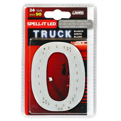 VL Garage - ΑΡΙΘΜΟΣ 0 ΛΕΥΚΟ 24V LED - VL-98758