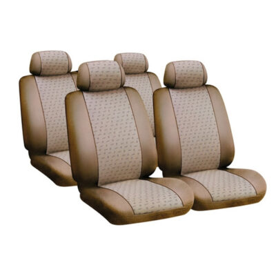 VL Garage - ΚΑΛΥΜΜΑΤΑ GLAMUR SET POLYESTER ΜΠΕΖ - VL-54979