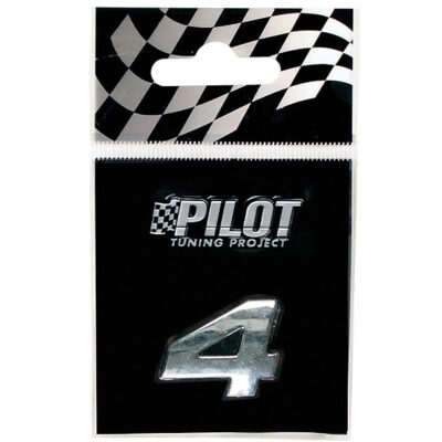 VL Garage - ΑΥΤΟΚΟΛΛΗΤΟ ΑΡΙΘΜΟΣ 3D TYPE-1 (4) 18mm - VL-07941