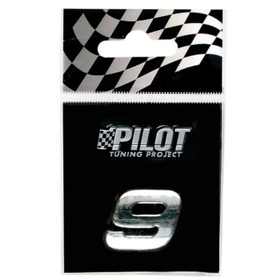 VL Garage - ΑΥΤΟΚΟΛΛΗΤΟ ΑΡΙΘΜΟΣ 3D TYPE-1 (9) 18mm - VL-07946
