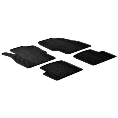 VL Garage - ΜΑΡΚΕ ΠΑΤΑΚΙΑ ΣΕ ΣΚΑΦΗ ΛΑΣΤΙΧΟ ΓΙΑ OPEL CORSA D 09/2006-2014 SUMISURA ΣΕ ΜΑΥΡΟ ΧΡΩΜΑ ME ΚΟΥΜΠΩΜΑΤΑ LAMPA - 4 ΤΕΜ. - VL-24320