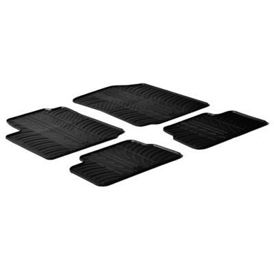 VL Garage - ΜΑΡΚΕ ΠΑΤΑΚΙΑ ΣΕ ΣΚΑΦΗ ΛΑΣΤΙΧΟ ΓΙΑ CITROEN C3 05/2002-09/2010 SUMISURA ΣΕ ΜΑΥΡΟ ΧΡΩΜΑ ΧΩΡΙΣ ΚΟΥΜΠΩΜΑΤΑ LAMPA - 4 ΤΕΜ. - VL-24332