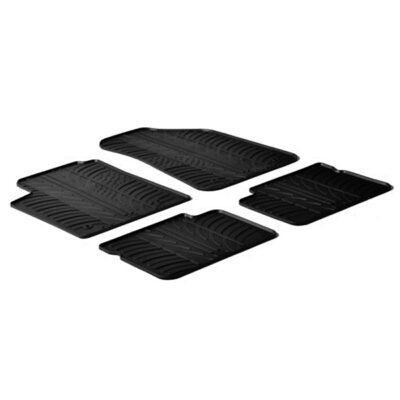 VL Garage - ΜΑΡΚΕ ΠΑΤΑΚΙΑ ΣΕ ΣΚΑΦΗ ΛΑΣΤΙΧΟ ΓΙΑ FIAT BRAVO 02/2007-2011 / LANCIA DELTA 06/2008-2015 SUMISURA ΣΕ ΜΑΥΡΟ ΧΡΩΜΑ ME ΚΟΥΜΠΩΜΑΤΑ LAMPA - 4 ΤΕΜ. - VL-24341