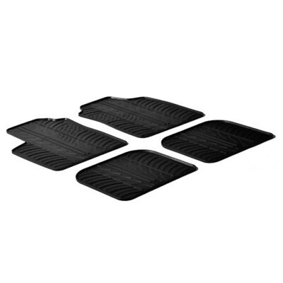 VL Garage - ΜΑΡΚΕ ΠΑΤΑΚΙΑ ΣΕ ΣΚΑΦΗ ΛΑΣΤΙΧΟ ΓΙΑ FIAT PANDA 09/2003-01/2012 / FIAT PANDA CLASSIC 02/2012-12/2012 SUMISURA ΣΕ ΜΑΥΡΟ ΧΡΩΜΑ ΧΩΡΙΣ ΚΟΥΜΠΩΜΑΤΑ LAMPA - 4 ΤΕΜ. - VL-24342