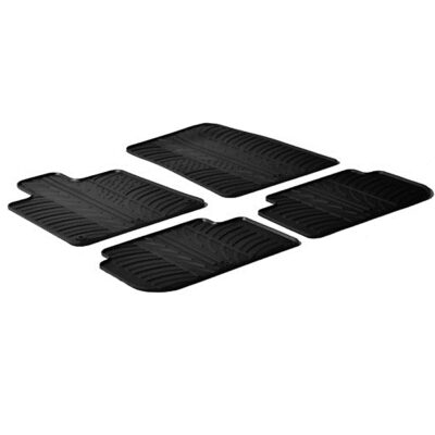 VL Garage - ΜΑΡΚΕ ΠΑΤΑΚΙΑ ΣΕ ΣΚΑΦΗ ΛΑΣΤΙΧΟ ΓΙΑ PEUGEOT 407 01/2004-2011 SUMISURA ΣΕ ΜΑΥΡΟ ΧΡΩΜΑ ME ΚΟΥΜΠΩΜΑΤΑ LAMPA - 4 ΤΕΜ. - VL-24351