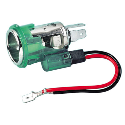 VL Garage - ΥΠΟΔΟΧΗ ΑΝΑΠΤΗΡΑ 12V ΜΕ ΦΩΣ 22mm ΜΟΝΟ ΤΟ ΘΗΛΥΚΟ LAMPA - 1 TEM. - VL-39071