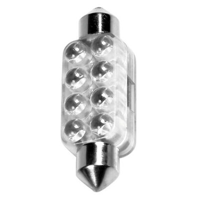 VL Garage - ΛΑΜΠΑΚΙ ΠΛΑΦΟΝΙΕΡΑΣ 8 LED 13x44mm ΚΟΚΚΙΝΟ - VL-58435