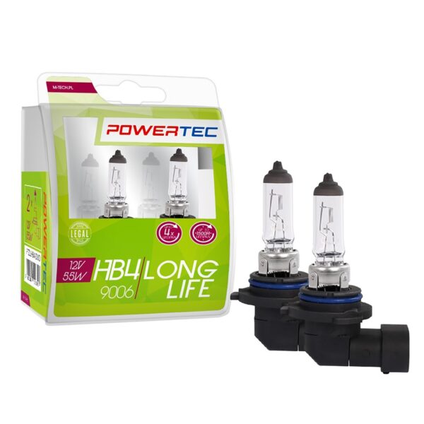 HB4 12V 55W 3.150K P22d POWERTEC ΛΑΜΠΑ LONG LIFE ΑΛΟΓΟΝΟΥ M-TECH - 2 ΤΕΜ. - Image 2