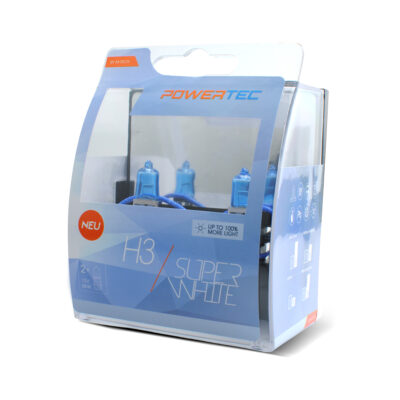 VL Garage - H3 12V 55W 3.450K PK22s POWERTECK SUPERWHITE 2ΤΕΜ. - VL-PTZSW3-DUO