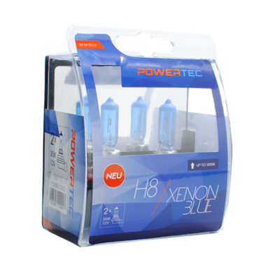 VL Garage - H8 12V 35W PGJ19-1 5.000K POWERTEC XENON BLUE 2ΤΕΜ. M-TECH - VL-PTZXB8-DUO