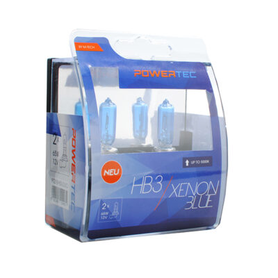 VL Garage - HB3 12V 65W P20d 5.000K POWERTEC XENON BLUE 2ΤΕΜ. M-TECH - VL-PTZXBHB3-DUO
