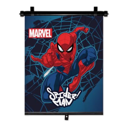 VL Garage - ΚΟΥΡΤΙΝΑΚΙ ΗΛΙΟΠΡΟΣΤΑΣΙΑΣ ΣΕ ΡΟΛΟ SPIDERMAN 36x45cm ΓΙΑ ΠΛΑΙΝΟ ΤΖΑΜΙ/ΠΙΣΩ ΠΑΡΜΠΡΙΖ AMIO - 1 Τεμ. - VL-S59328
