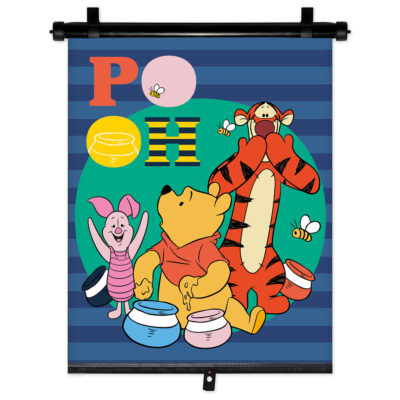 VL Garage - ΚΟΥΡΤΙΝΑΚΙ ΗΛΙΟΠΡΟΣΤΑΣΙΑΣ ΣΕ ΡΟΛΟ WINNIE THE POOH 36x45cm ΓΙΑ ΠΛΑΙΝΟ ΤΖΑΜΙ/ΠΙΣΩ ΠΑΡΜΠΡΙΖ AMIO - 1 Τεμ. - VL-S59347