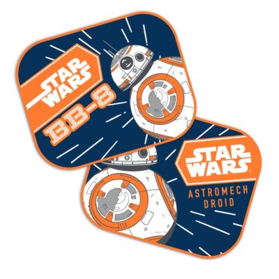 VL Garage - ΗΛΙΟΠΡΟΣΤΑΣΙΕΣ ΠΛΑΙΝΕΣ STAR WARS BB8 ΜΕ ΒΕΝΤΟΥΖΑ 2TEM (44x35cm) AMIO - VL-S9315/AM