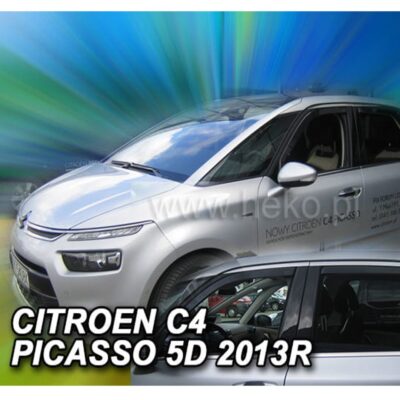 VL Garage - ΑΝΕΜΟΘΡΑΥΣΤΕΣ ΓΙΑ CITROEN C4 PICASSO MK2 5D 07/2013+ ΣΕΤ ΑΥΤΟΚΙΝΗΤΟΥ ΑΠΟ ΕΥΚΑΜΠΤΟ ΦΙΜΕ ΠΛΑΣΤΙΚΟ HEKO - 4 ΤΕΜ. - VL-12259