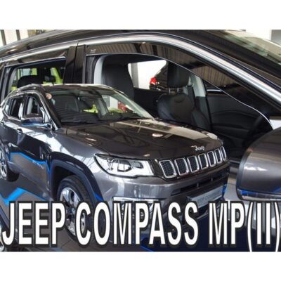 VL Garage - ΑΝΕΜΟΘΡΑΥΣΤΕΣ ΓΙΑ JEEP COMPASS MP 5D 2017+ ΣΕΤ ΑΥΤΟΚΙΝΗΤΟΥ ΑΠΟ ΕΥΚΑΜΠΤΟ ΦΙΜΕ ΠΛΑΣΤΙΚΟ HEKO - 4 ΤΕΜ. - VL-19131