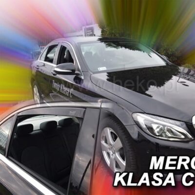 VL Garage - ΑΝΕΜΟΘΡΑΥΣΤΕΣ ΓΙΑ MERCEDES C-KLAS W205 4D 2014 ΣΕΤ ΑΥΤΟΚΙΝΗΤΟΥ ΑΠΟ ΕΥΚΑΜΠΤΟ ΦΙΜΕ ΠΛΑΣΤΙΚΟ HEKO - 4 ΤΕΜ. - VL-23291