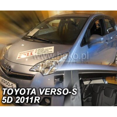 VL Garage - ΑΝΕΜΟΘΡΑΥΣΤΕΣ ΓΙΑ TOYOTA VERSO S 5D 2011+ ΣΕΤ ΑΥΤΟΚΙΝΗΤΟΥ ΑΠΟ ΕΥΚΑΜΠΤΟ ΦΙΜΕ ΠΛΑΣΤΙΚΟ HEKO - 4 ΤΕΜ. - VL-29624