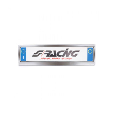 VL Garage - ΠΛΑΙΣΙΟ ΠΙΝΑΚΙΔΑΣ ΧΡΩΜΙΟΥ ΜΕ ΒΙΔΑΚΙΑ SIMONI RACING - VL-NPT/2X