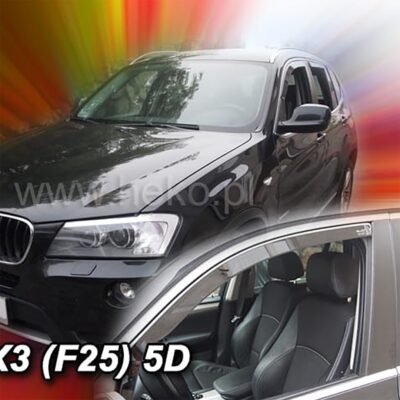 VL Garage - ΑΝΕΜΟΘΡΑΥΣΤΕΣ ΓΙΑ BMW X3 F25 5D 2010-2017 ΖΕΥΓΑΡΙ ΑΠΟ ΕΥΚΑΜΠΤΟ ΦΙΜΕ ΠΛΑΣΤΙΚΟ HEKO - 2 ΤΕΜ. - VL-11151