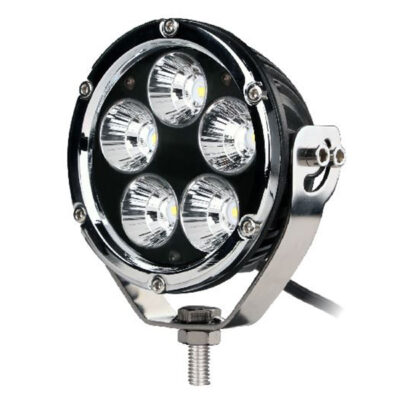 VL Garage - ΠΡΟΒΟΛΕΑΣ ΟΔΗΓΗΣΗΣ LED DRIVING LIGHTS ΧΡΩΜΙΟ/ΜΑΥΡΟ 10-32V 50W 3500lm 5 CREE LED ΣΤΡΟΓΓΥΛΟΣ (110 x 110 x 64 mm) M-TECH - VL-WLC102