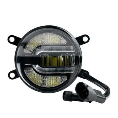 VL Garage - DRL ΚΑΙ ΦΩΣ ΟΜΙΧΛΗΣ 12V ΠΡΟΣΘΕΤΟ DAYTIME ΔΙΕΘΝΗ ΣΤΡΟΓΓΥΛΟ 90mm - VL-WLF201