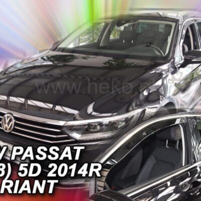 VL Garage - ΑΝΕΜΟΘΡΑΥΣΤΕΣ ΓΙΑ VW PASSAT 5D VARIANT 2014+ ΣΕΤ ΑΥΤΟΚΙΝΗΤΟΥ ΑΠΟ ΕΥΚΑΜΠΤΟ ΦΙΜΕ ΠΛΑΣΤΙΚΟ HEKO - 4 ΤΕΜ. - VL-31003