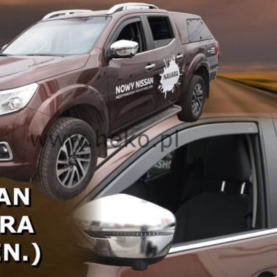 VL Garage - ΑΝΕΜΟΘΡΑΥΣΤΕΣ ΓΙΑ NISSAN NAVARA D23 4D 2014+ / NP300 2014+ ΖΕΥΓΑΡΙ ΑΠΟ ΕΥΚΑΜΠΤΟ ΦΙΜΕ ΠΛΑΣΤΙΚΟ HEKO - 2 ΤΕΜ. - VL-24292