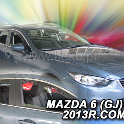 VL Garage - ΑΝΕΜΟΘΡΑΥΣΤΕΣ ΓΙΑ MAZDA 6 GJ 5D COMBI 08/2013+ ΣΕΤ ΑΥΤΟΚΙΝΗΤΟΥ ΑΠΟ ΕΥΚΑΜΠΤΟ ΦΙΜΕ ΠΛΑΣΤΙΚΟ HEKO - 4 ΤΕΜ. - VL-23161