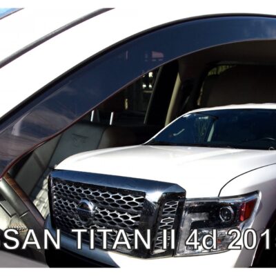 VL Garage - ΑΝΕΜΟΘΡΑΥΣΤΕΣ ΓΙΑ NISSAN TITAN 4D 2015+ ΖΕΥΓΑΡΙ ΑΠΟ ΕΥΚΑΜΠΤΟ ΦΙΜΕ ΠΛΑΣΤΙΚΟ HEKO - 2 ΤΕΜ. - VL-24317