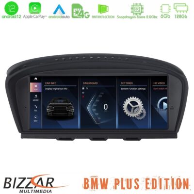 VL Garage - Bizzar Plus Edition BMW 3er/5er E90/E92/E60 CIC Android12 8Core (6+128GB) Navigation Multimedia 8.8″ Black Panel - VL-U-A11-6233GN