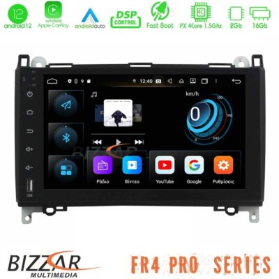 VL Garage - Bizzar FR4 Pro Series Mercedes A/B/Sprinter/Vito Android 12 4core (2+16GB) Multimedia Station - VL-U-FR4-MB40-PRO