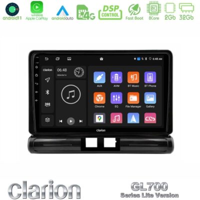 VL Garage - Clarion GL700 Lite Series 8Core Android11 2+32GB Citroen C3 2016-> Navigation Multimedia Tablet 9" Με Carplay & Android Auto - VL-U-G72L-CT2502