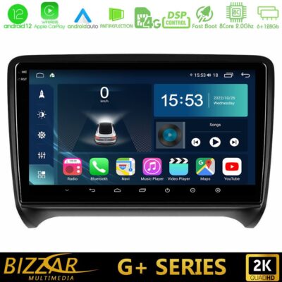 VL Garage - Bizzar G+ Series Audi TT B7 8core Android12 6+128GB Navigation Multimedia Tablet 9" - VL-U-G-AU0828