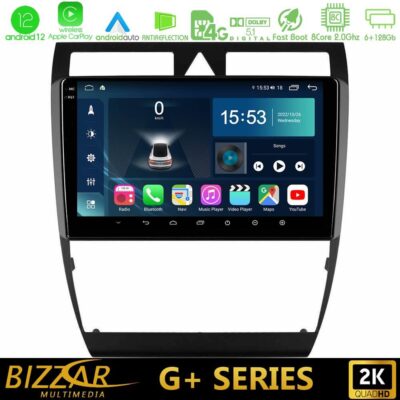 VL Garage - Bizzar G+ Series Audi A6 (C5) 1997-2004 8core Android12 6+128GB Navigation Multimedia Tablet 9" - VL-U-G-AU0857