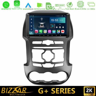 VL Garage - Bizzar G+ Series Ford Ranger 2012-2016 8Core Android12 6+128GB Navigation Multimedia Tablet 9" - VL-U-G-FD0902