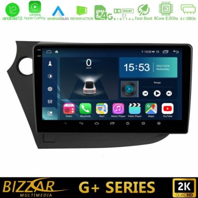 VL Garage - Bizzar G+ Series Honda Insight 2009-2015 8core Android12 6+128GB Navigation Multimedia Tablet 9" - VL-U-G-HD0821
