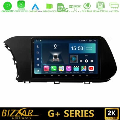 VL Garage - Bizzar G+ Series Hyundai i20 2021-2024 8core Android12 6+128GB Navigation Multimedia Tablet 9" - VL-U-G-HY1043