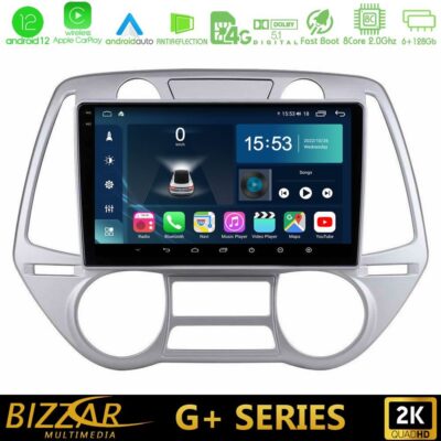 VL Garage - Bizzar G+ Series Hyundai i20 2009-2012 Auto A/C 8core Android12 6+128GB Navigation Multimedia Tablet 9" - VL-U-G-HY0709