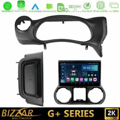 VL Garage - Bizzar G+ Series Jeep Wrangler 2014-2017 8Core Android12 6+128GB Navigation Multimedia Tablet 10" - VL-U-G-JP0788