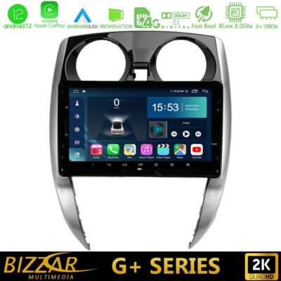 VL Garage - Bizzar G+ Series Nissan Note 2013-2018 8core Android12 6+128GB Navigation Multimedia Tablet 10" - VL-U-G-NS0481