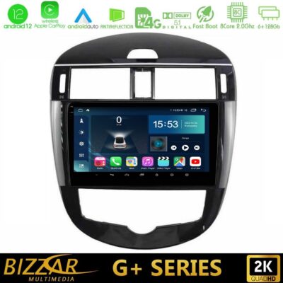 VL Garage - Bizzar G+ Series Nissan Pulsar 2015-2018 8core Android12 6+128GB Navigation Multimedia Tablet 9" - VL-U-G-NS2244