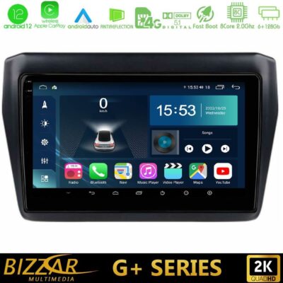 VL Garage - Bizzar G+ Series Suzuki Swift 2017-2023 8core Android12 6+128GB Navigation Multimedia Tablet 9" - VL-U-G-SZ0522